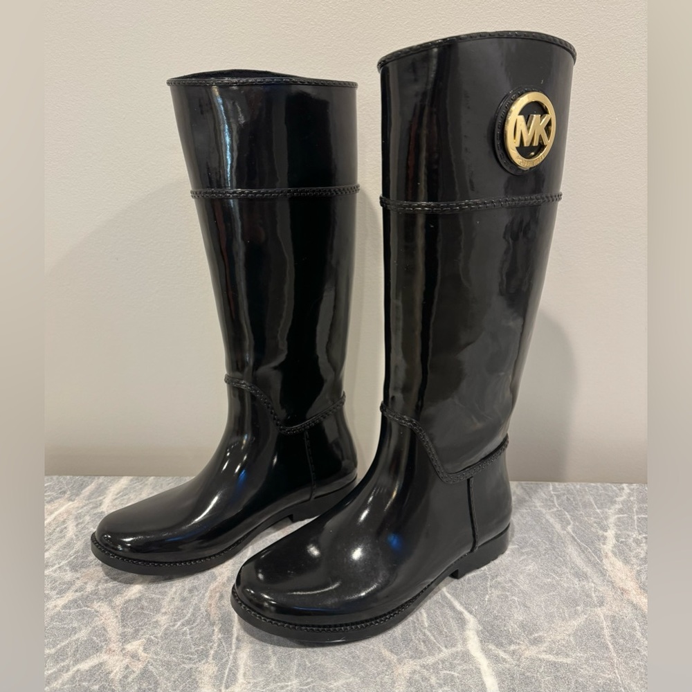 Michael Kors Black Rain Boots